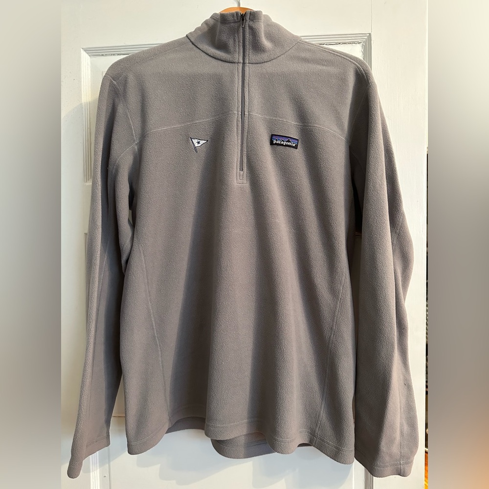 PATAGONIA Quarter Zip Fleece, Grey, Men’s MEDIUM
